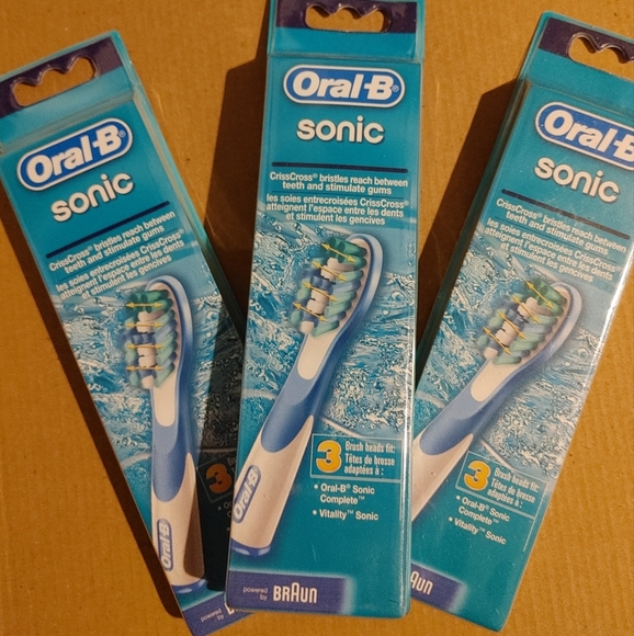 ORAL-B Other - BRAND NEW! ORAL B SONIC BRUSHHEADS 3 PACKAGES